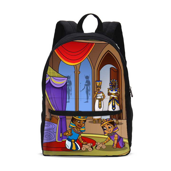 Tut the Generous Small Canvas Backpack - Nefertiti's Palace