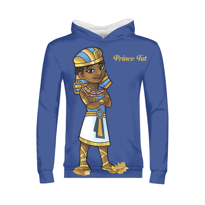 Tut Blue Hoodie Kids Hoodie - Nefertiti's Palace